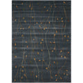 Cambridge Budding Vine Blue Rug 53 X 74
