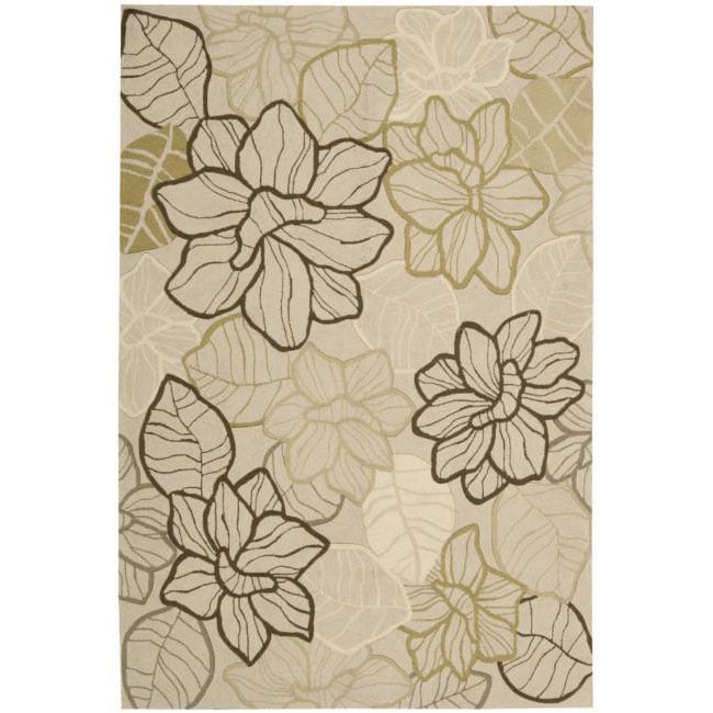 Nourison Casual Hand Hooked Fantasy Beige Rug 19 X 29
