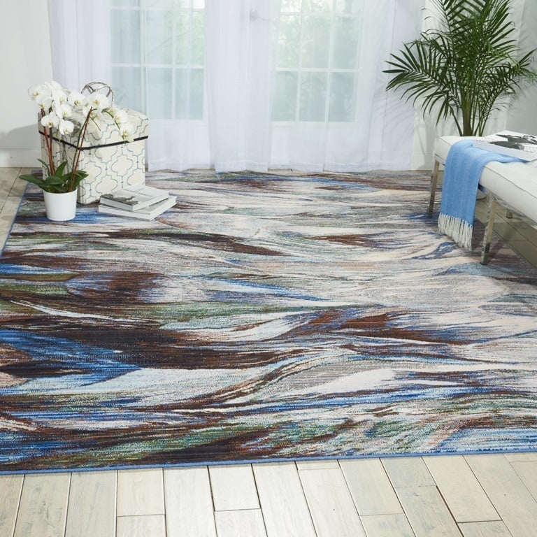 Nourison Chroma Aegean Modern Area Rug 4 X 6