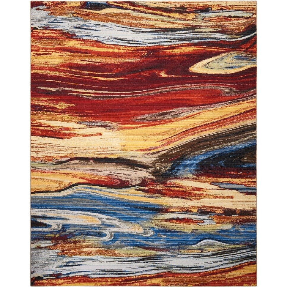 Nourison Chroma Lava Flow Modern Area Rug 56 X 8