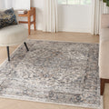 Nourison Concerto Bordered Botanical Area Rug