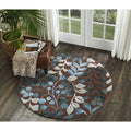 Nourison Hand Tufted Contours Botanical Mocha Area Rug 5 X 76