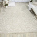 Nourison Elan Vintage Light Grey Wool And Viscose Area Rug 99 X 139