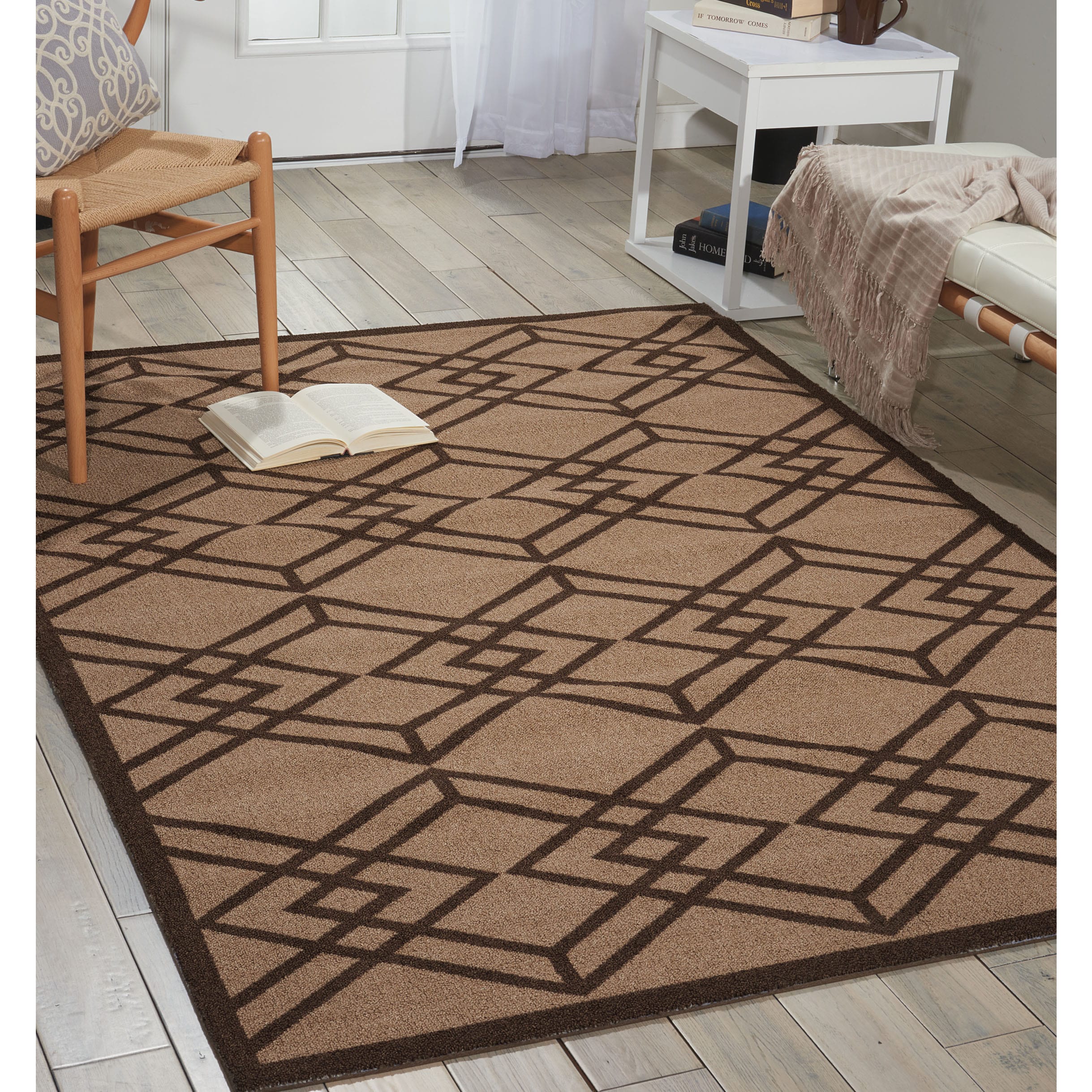 Nourison Enhance Latte Area Rug 26 X 4