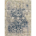 Nourison Fusion Distressed Cream Blue Rug 710 X 106