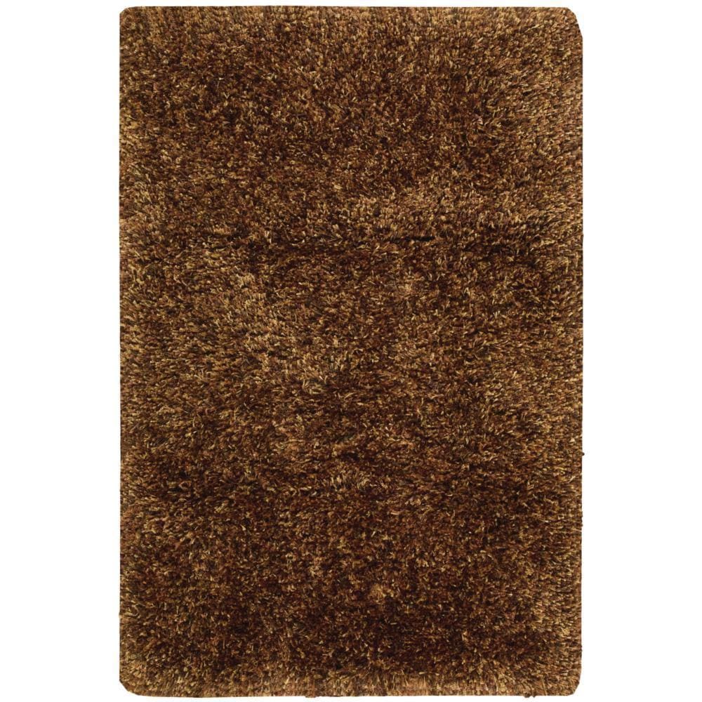 Nourison Galaxy Chocolate Shag Area Rug 76 X 96