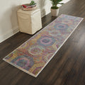 Nourison Global Vintage Multicolor Boho Runner Rug 2 X 6 Runner
