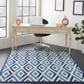 Nourison Grafix White Grey Diamond Area Rug 710 X 910