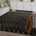 Nourison Grafix Black Moroccan Area Rug 710 X 910
