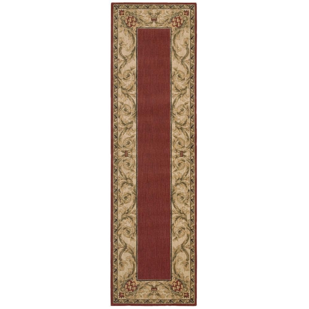 Nourison Grand Parterre Brick Runner Rug 23 X 8 23 X 8 Runner