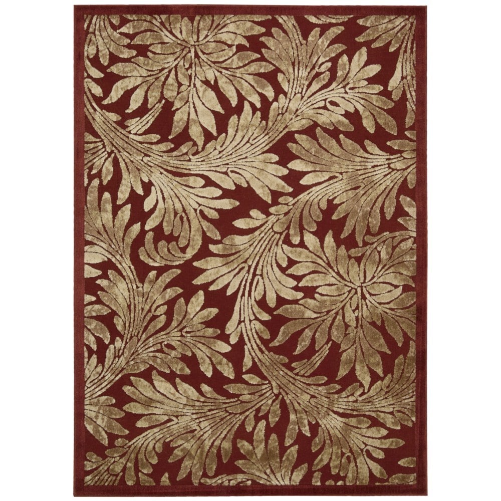 Nourison Graphic Illusions Red Rug 79 X 1010