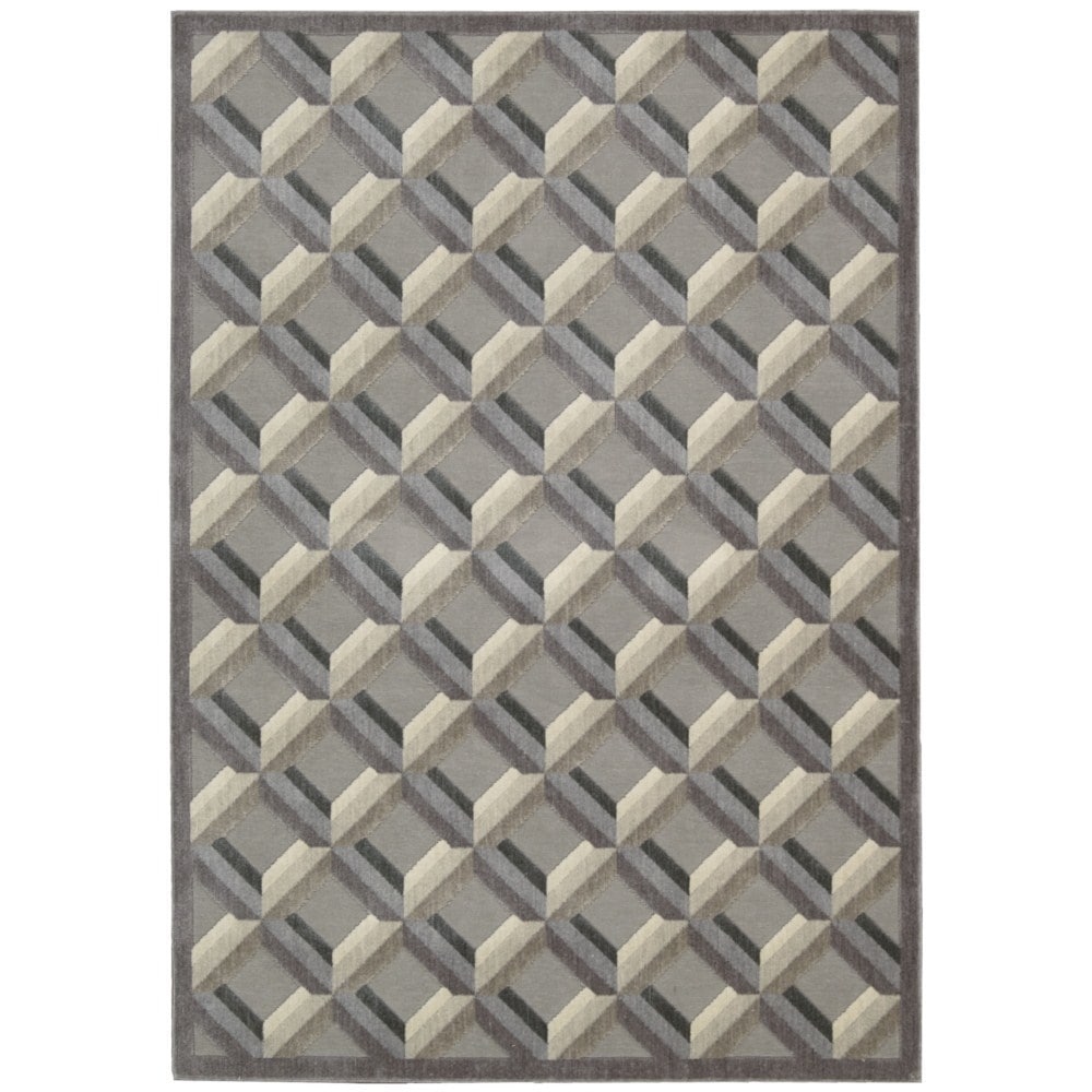 Nourison Graphic Illusions Stone Rug 23 X 39 23 X 39