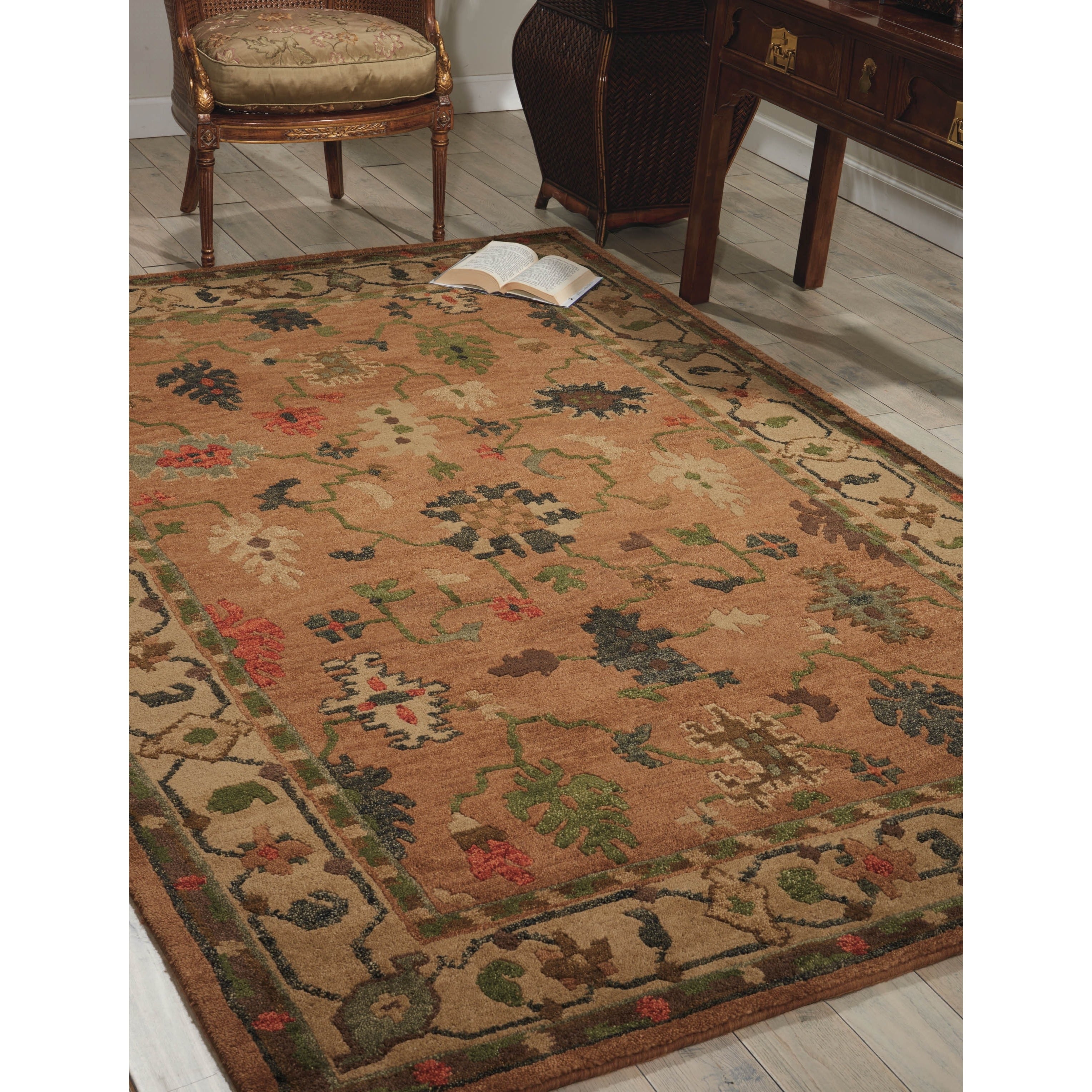 Nourison Hand Knotted Tahoe Copper Wool Rug
