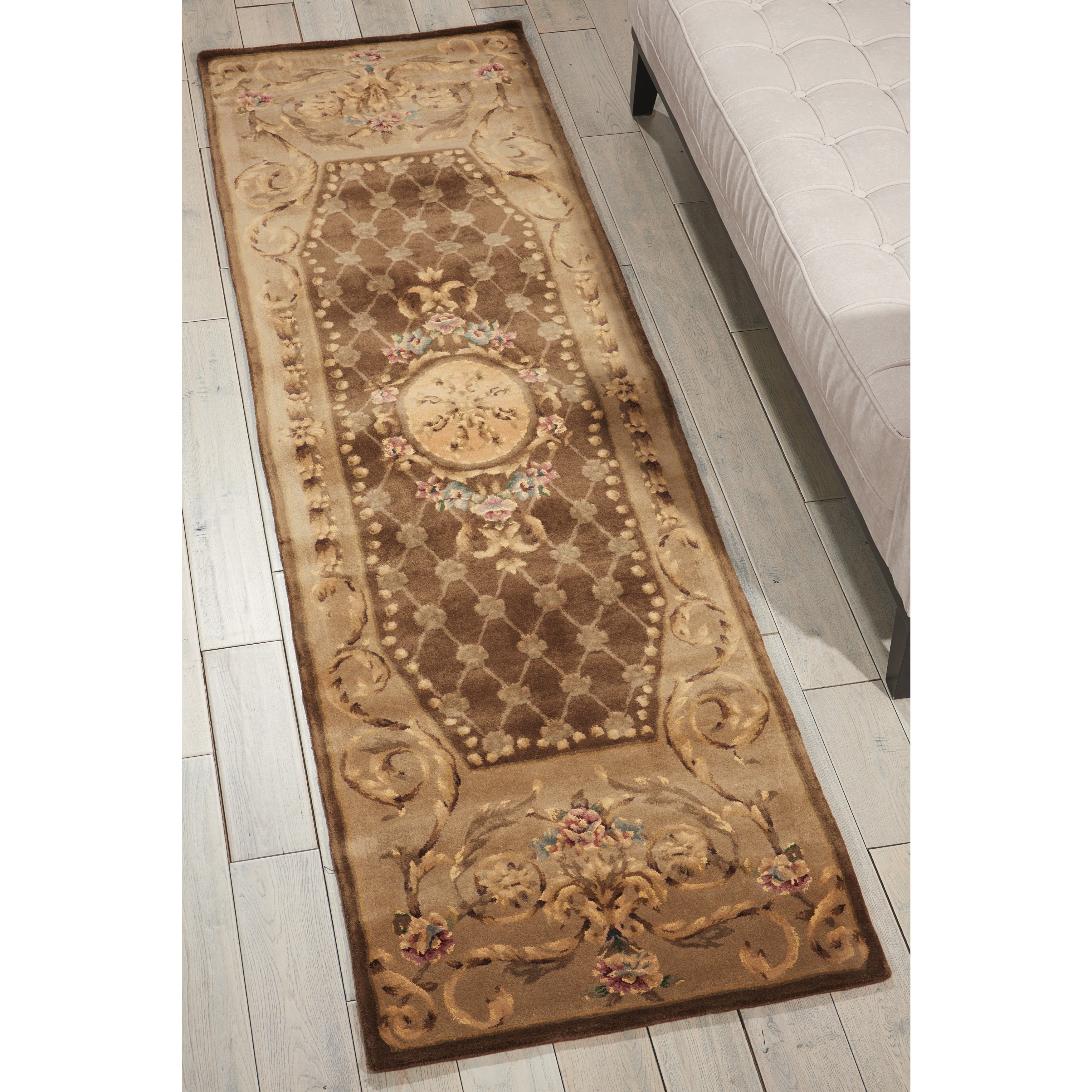 Nourison Hand Tufted Chateau Provence Beige Rug 23 X 8 23 X 8 Runner