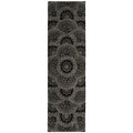 Nourison 2000 Black Grey Area Rug 23 X 8 23 X 8 Runner