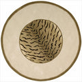 Nourison Hand Tufted Dimensions Brown Rug Round 59 Round