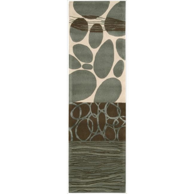 Nourison Hand Tufted Dimensions Multicolor Rug 2 X 7 Runner