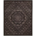 Nourison Hand Tufted Floral Regal Espresso Wool Rug
