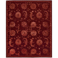 Nourison Hand Tufted Floral Regal Garnet Wool Rug