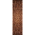 Nourison Hand Tufted Moda Brown Leaf Pattern Rug 36 X 56