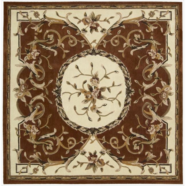 Nourison Hand Tufted Persimmon Overland Street Rug 7 Square