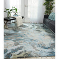 Nourison Prismatic Grey Slate Abstract Area Rug 56 X 75