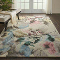 Nourison Prismatic Beige Multicolor Hand Tufted Area Rug 86 X 116