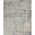 Nourison Prismatic Silver Grey Abstract Area Rug 79 X 99