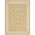 Nourison Hand Tufted Symphony Bordered Gold Rug 96 X 13 96 X 13
