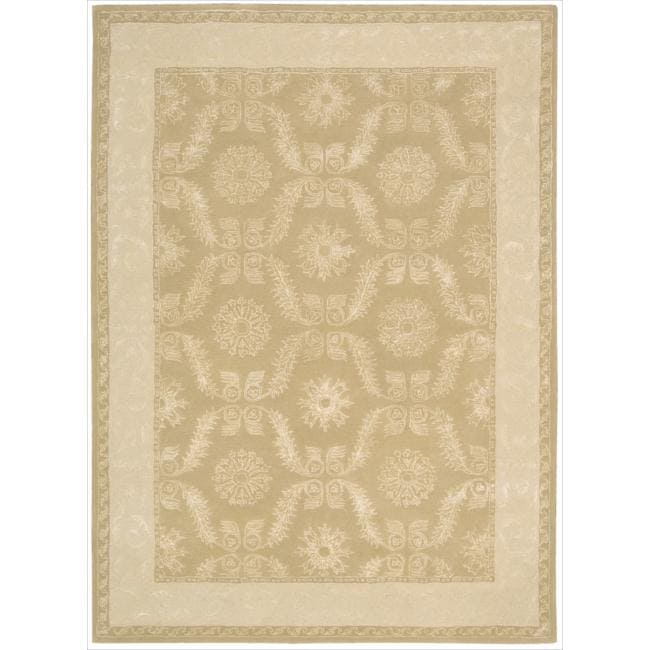 Nourison Hand Tufted Symphony Bordered Gold Rug 96 X 13 96 X 13