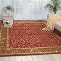 Nourison Hand Tufted Symphony Bordered Ruby Rug 36 X 56