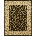 Nourison Hand Tufted Versailles Palace Floral Brown Rug 7 6 X 9 6 76 X 96