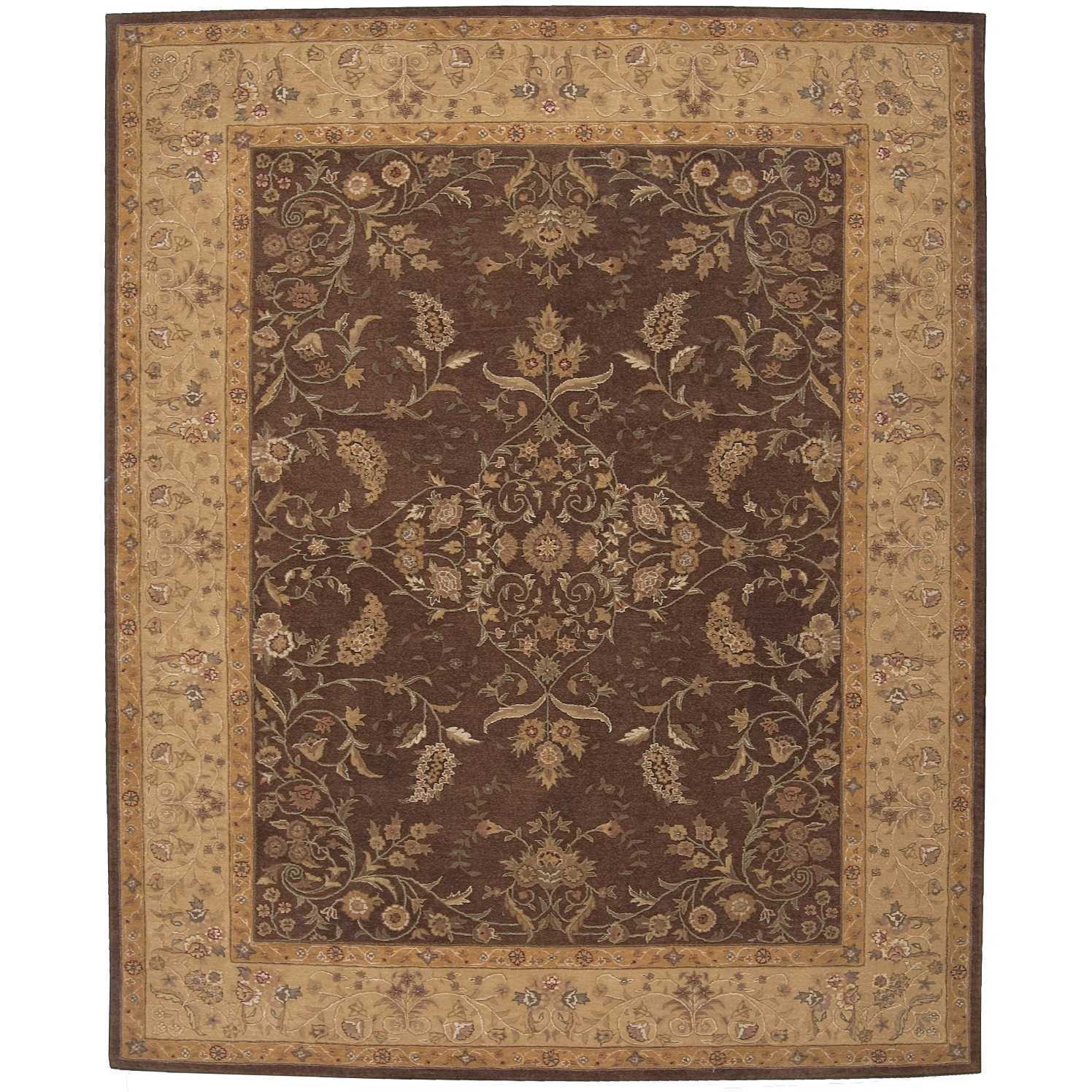 Nourison Hand Tufted Heritage Hall Brown Rug