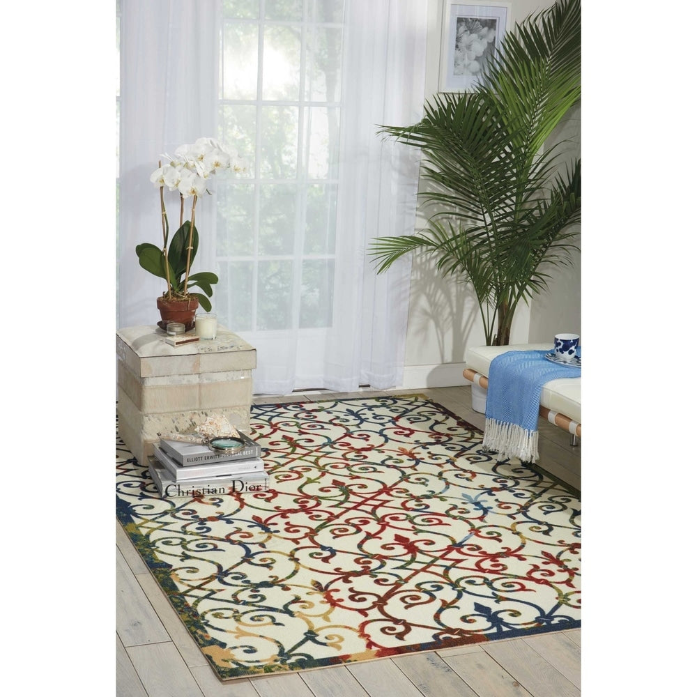 Nourison Home Garden Multicolor Indoor Outdoor Rug 79 X 1010
