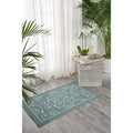Nourison Home Garden Indoor Outdoor Light Blue Rug 79 X 1010