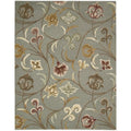 Hand Tufted In Bloom Smoke Wool Rug 76 X 96 76 X 96