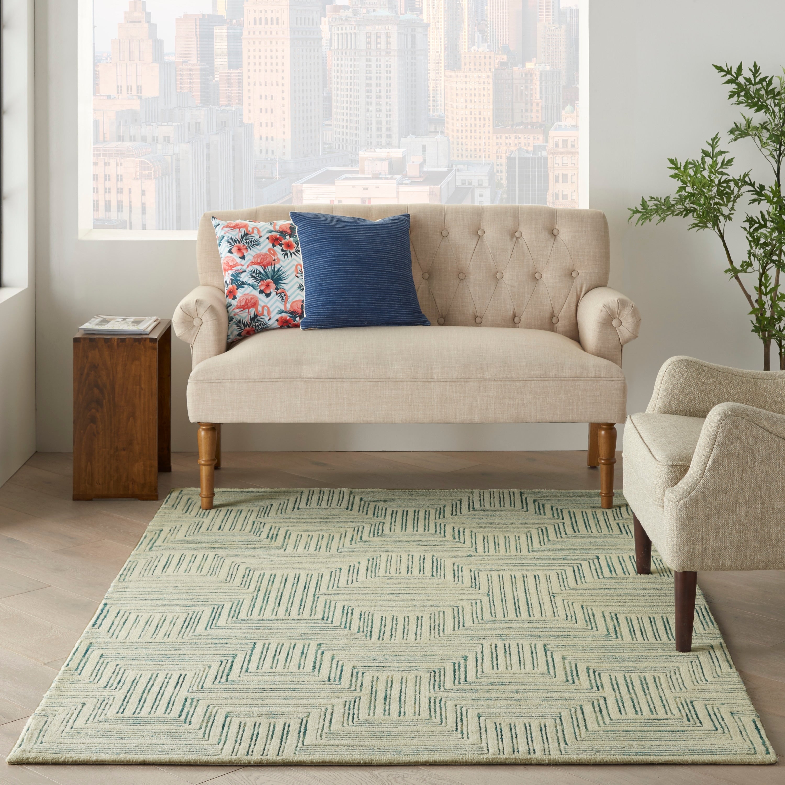 Nourison Linked Brushstroke Area Rug