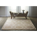 Nourison Luminance Cream Grey Rug 35 X 55