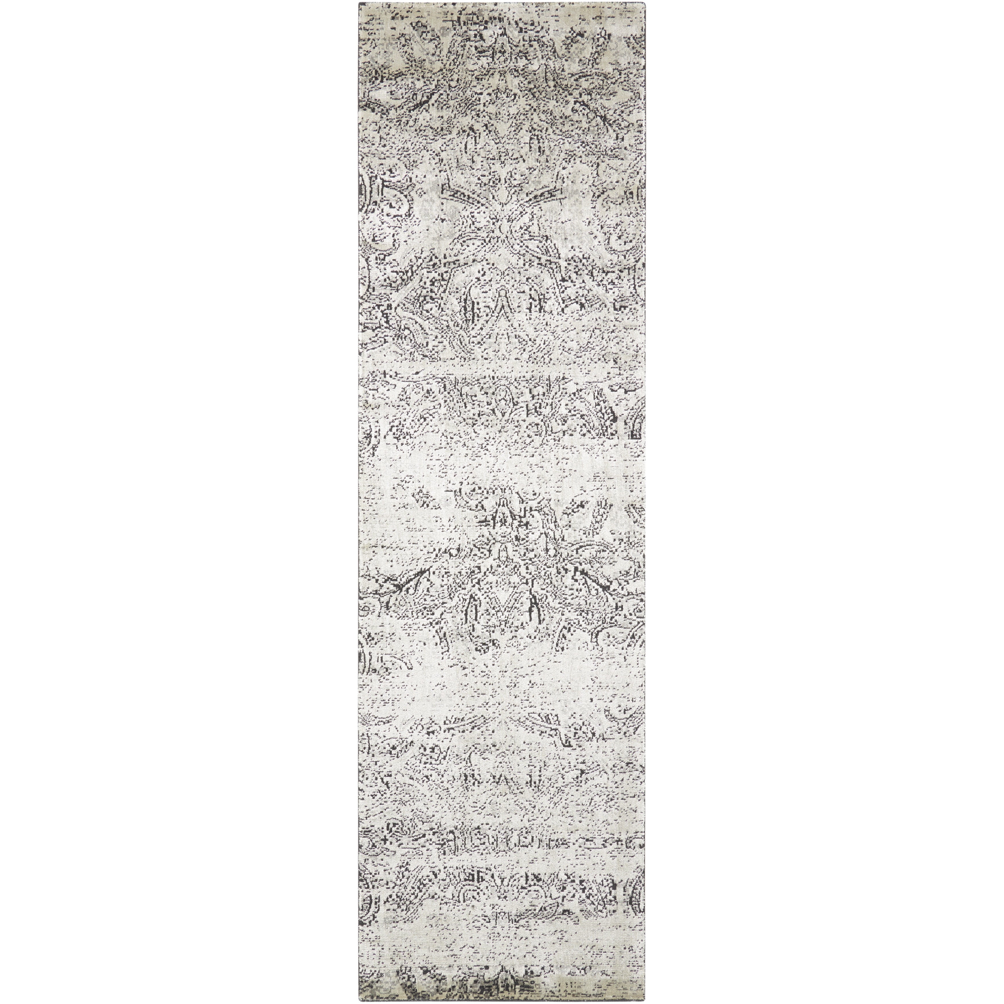 Nourison Luminance Ivory Black Rug 53 X 75