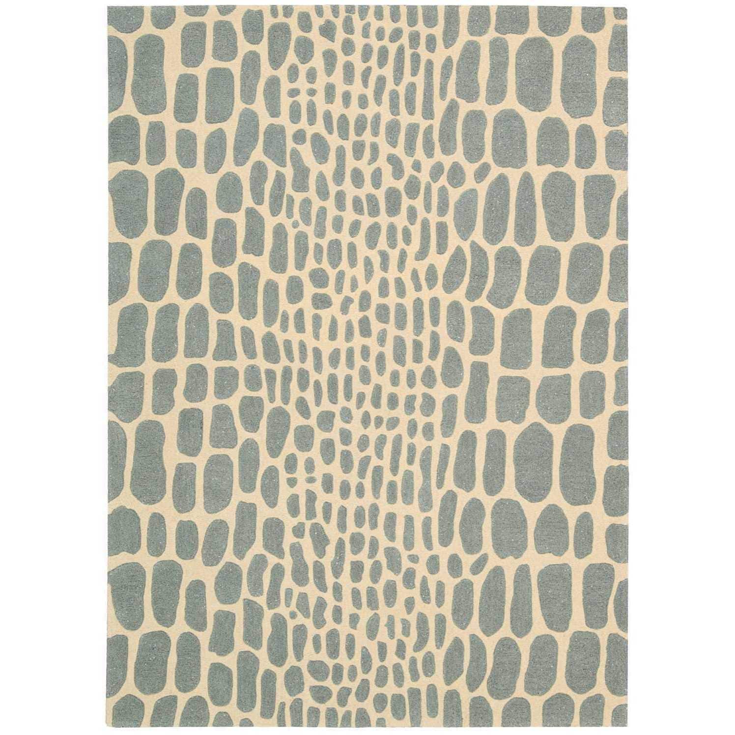 Michael Amini Zambiana Aqua Area Rug By Nourison 4 X 6