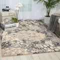 Nourison Michael Amini Gleam Flint Grey Vintage Area Rug 710 X 106 710 X 106