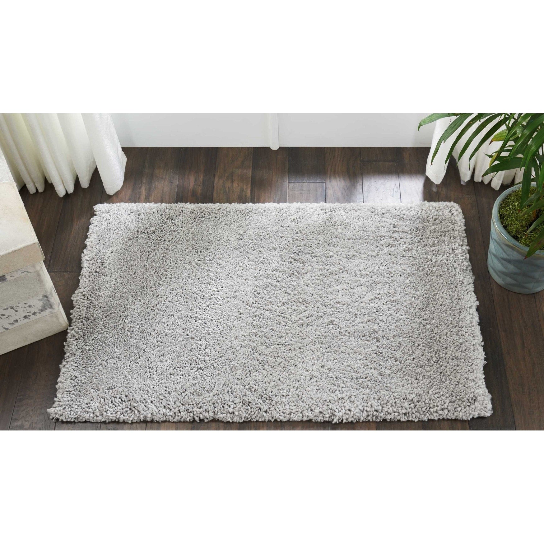 Nourison Malibu Solid Navy Shag Rug 53 X 73