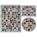 Nourison Modesto Charcoal Grey Geometric Area Rug 53 X 73