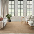 Nourison Natural Jute Indoor Only Solid Area Rug