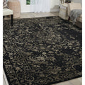 Nourison Opaline Midnight Silver Area Rug 56 X 75