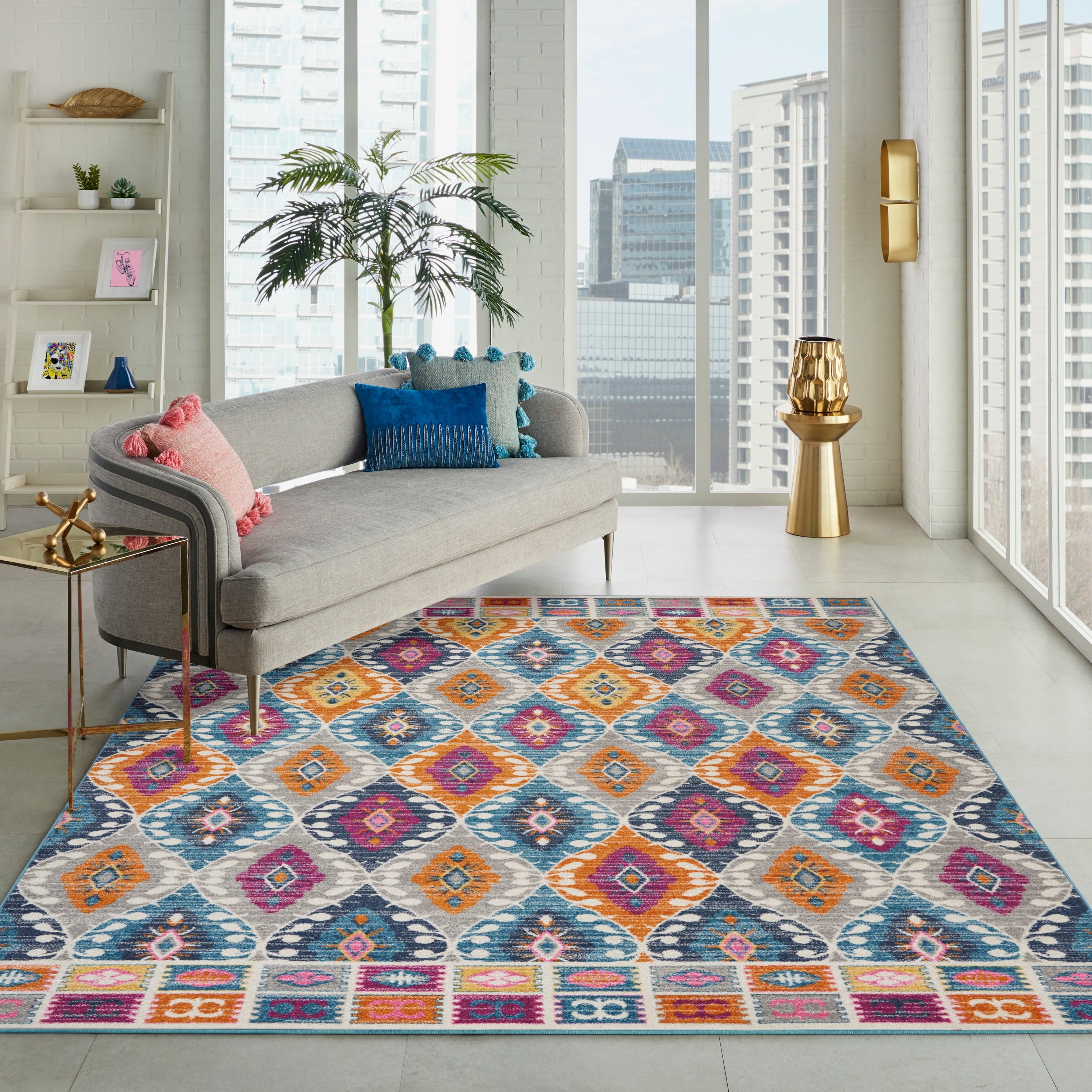 Nourison Passion Multicolor Area Rug 8 X 10