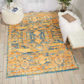 Nourison Passion Teal Sun Runner Rug 22 X76 22 X 76 Runner