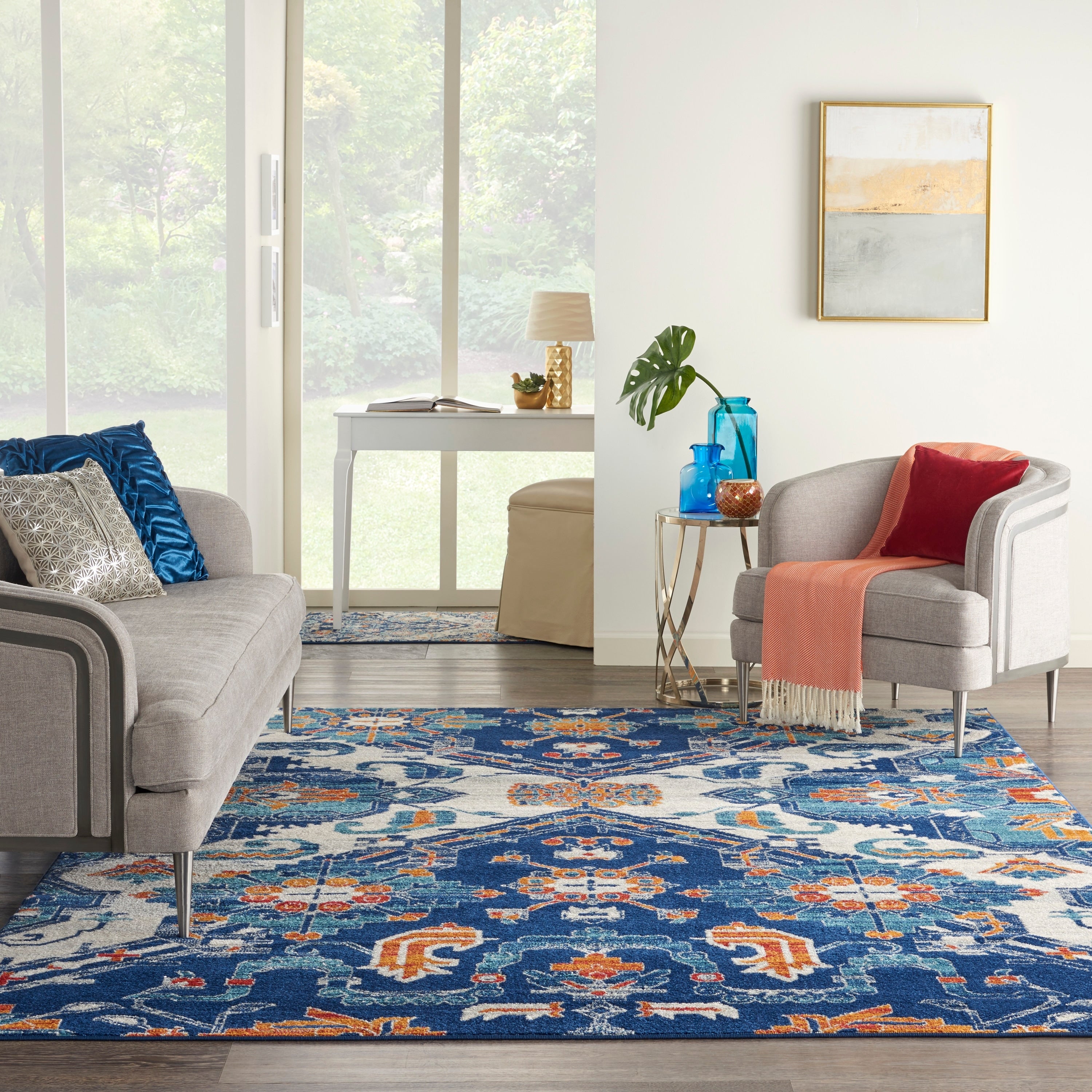 Nourison Passion Floral Multicolor Area Rug