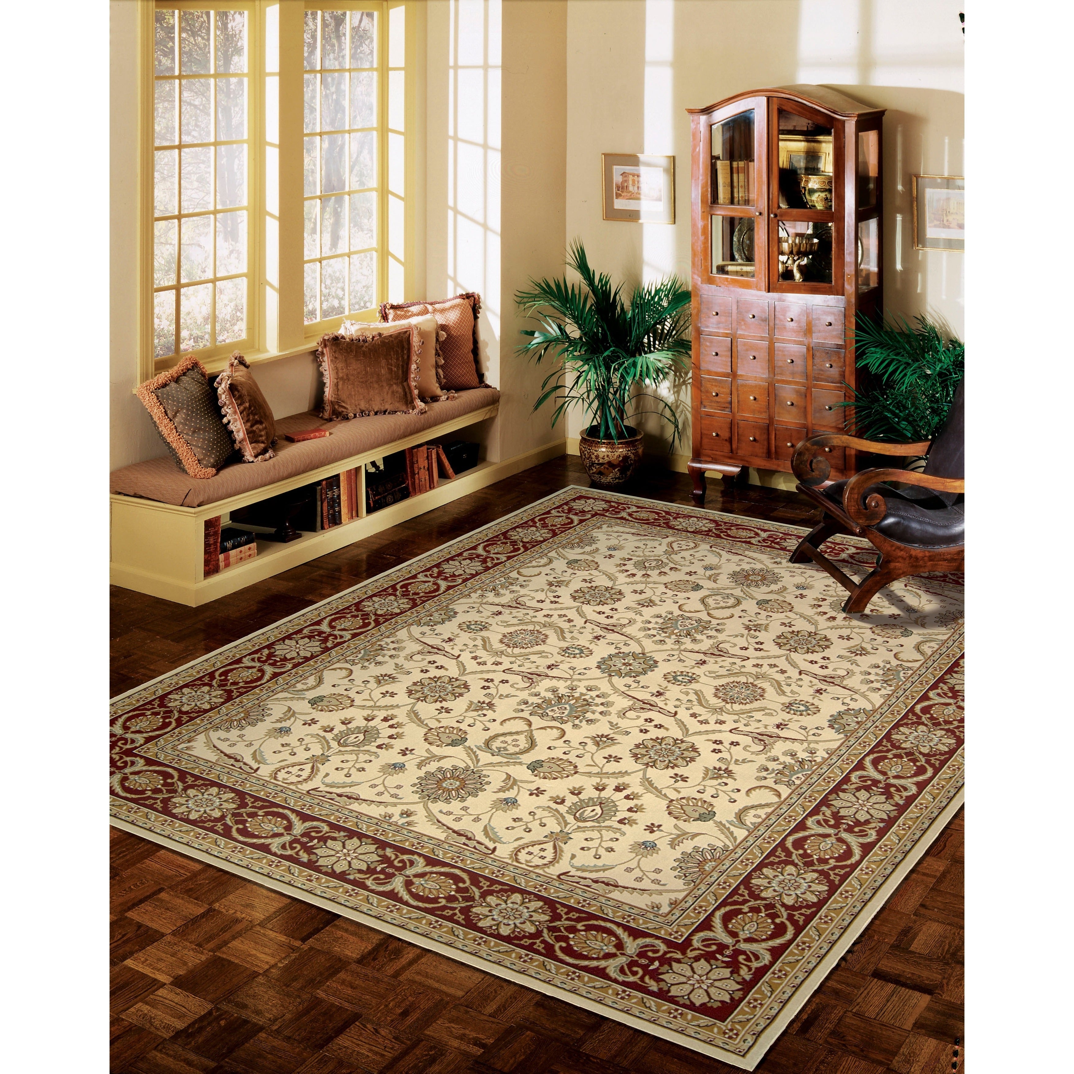 Nourison Persian Crown Cream Rug 111 X 211 111 X 211