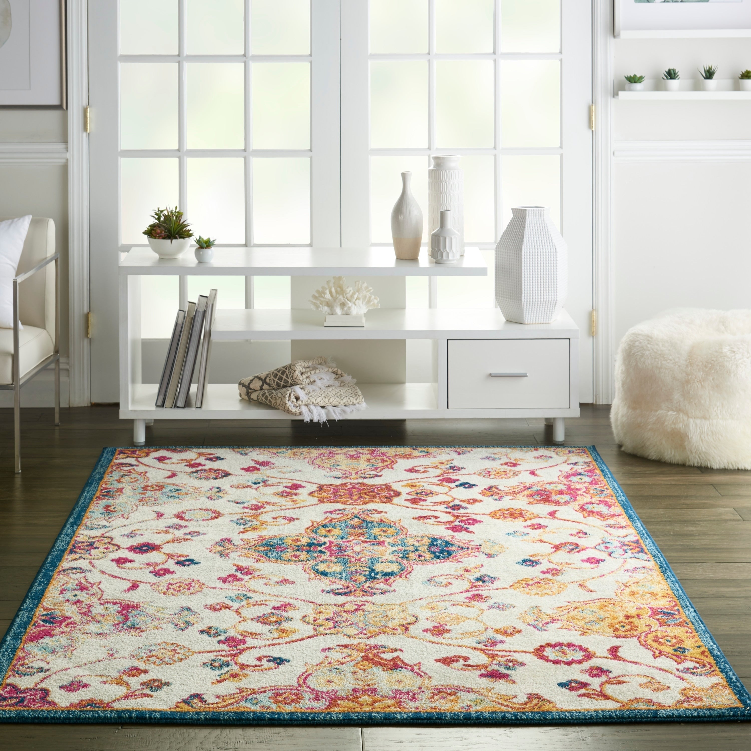 Porch Den Groner Vintage Botanical Area Rug